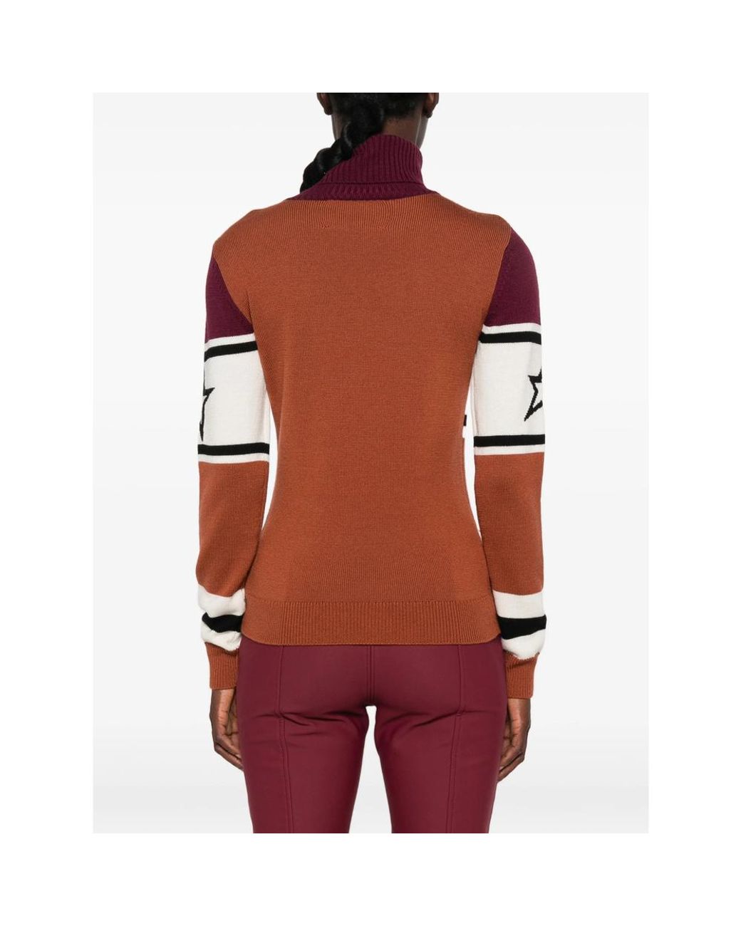 Perfect Moment Black Schild Intarsia-Knit Sweater