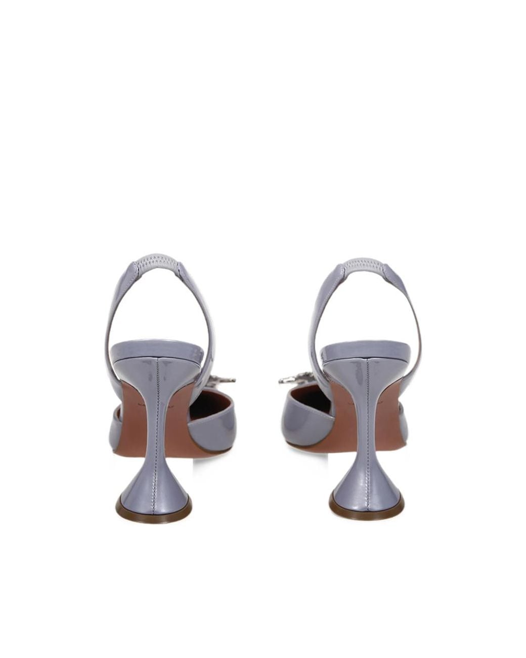 AMINA MUADDI Pink Begum Sling 95 Patent Pumps