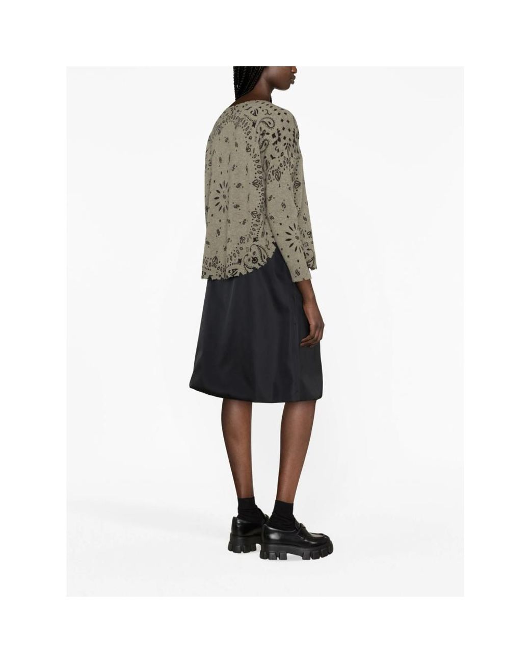 Kujten Green Crew-Neck Cashmere Sweater