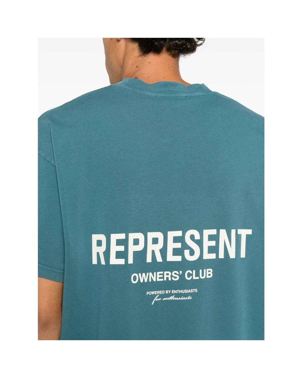 Represent Blue Owners' Club Logo-Print T-Shirt for men