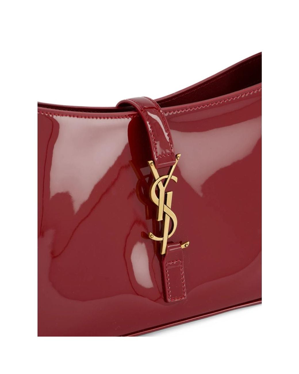 Saint Laurent Red Le 5 À 7 Patent-Leather Shoulder Bag