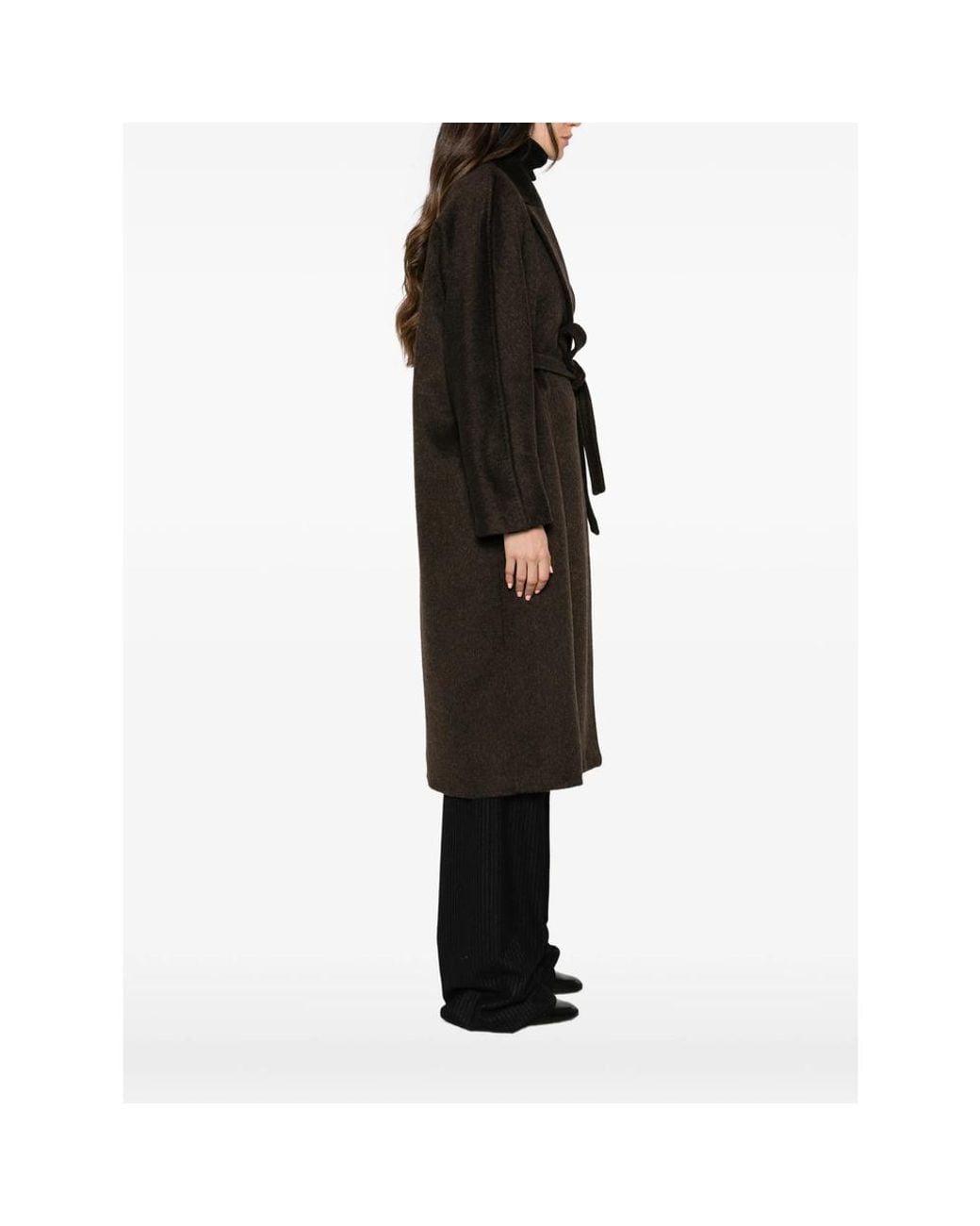 Max Mara Black Belted Coat