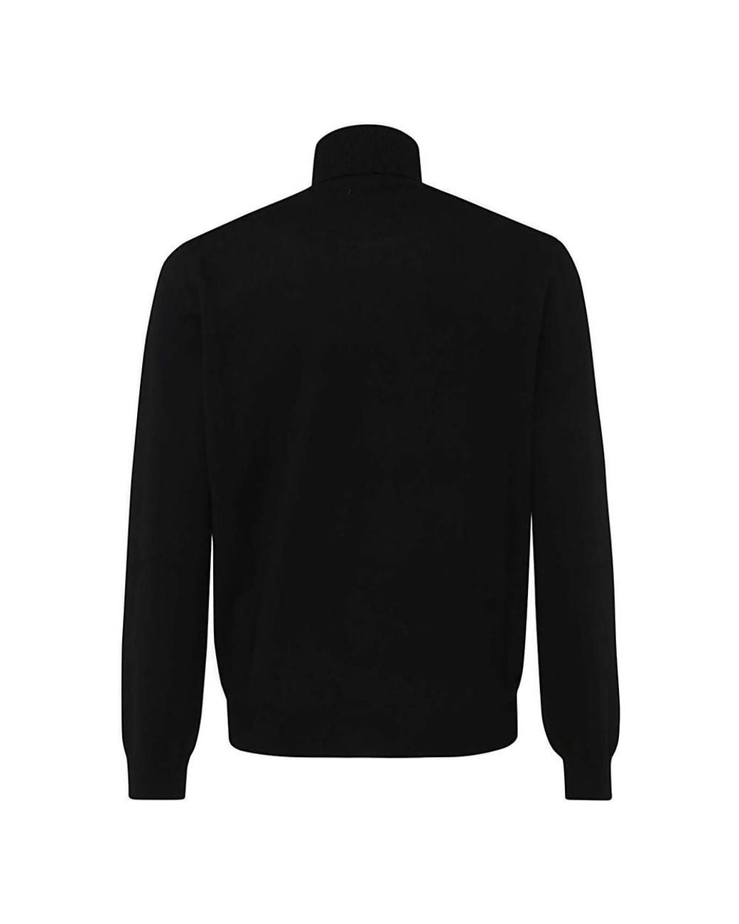 Malo Black Roll-Neck Sweater for men