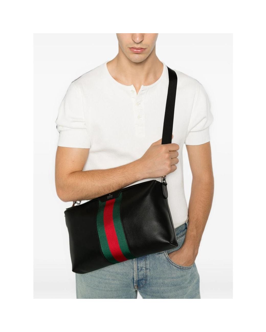 Gucci Black Messenger Bags for men