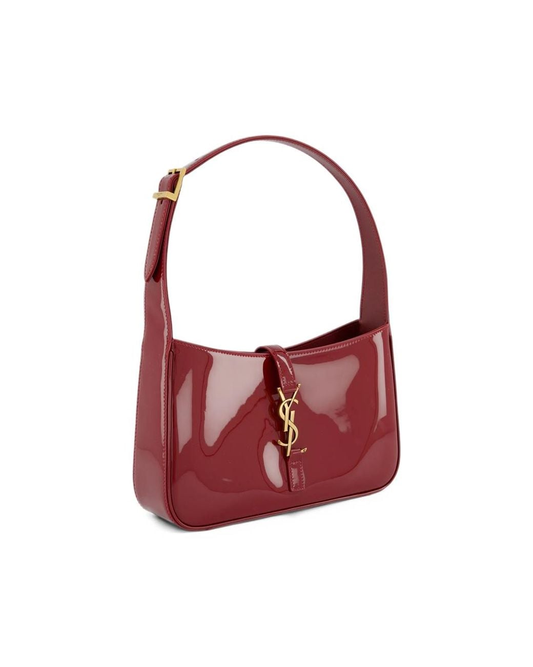 Saint Laurent Red Le 5 À 7 Patent-Leather Shoulder Bag