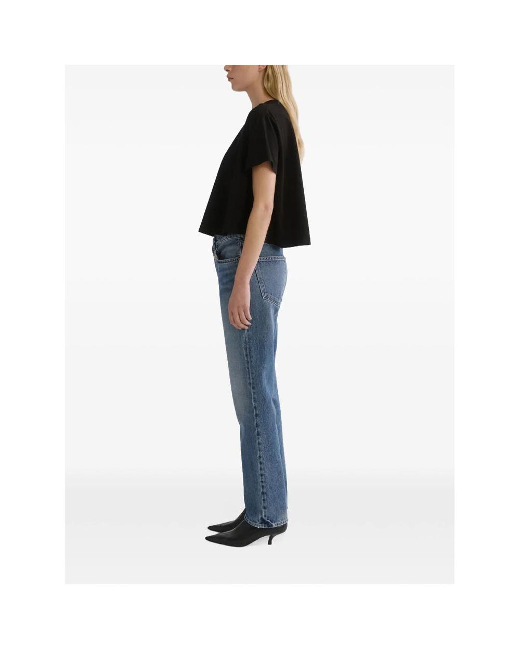 Agolde Blue Lana Straight-Leg Jeans