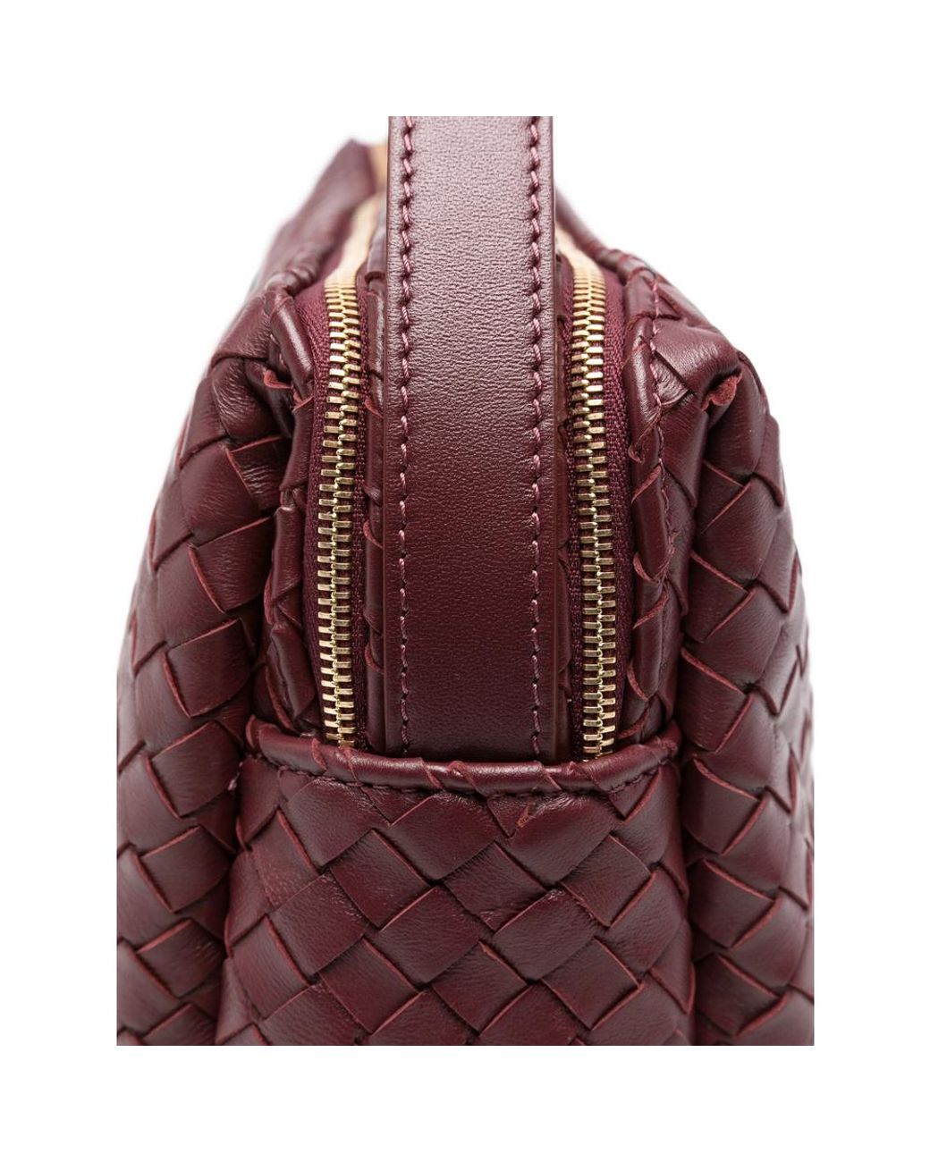 Elleme Purple Large Trousse Leather Shoulder Bag