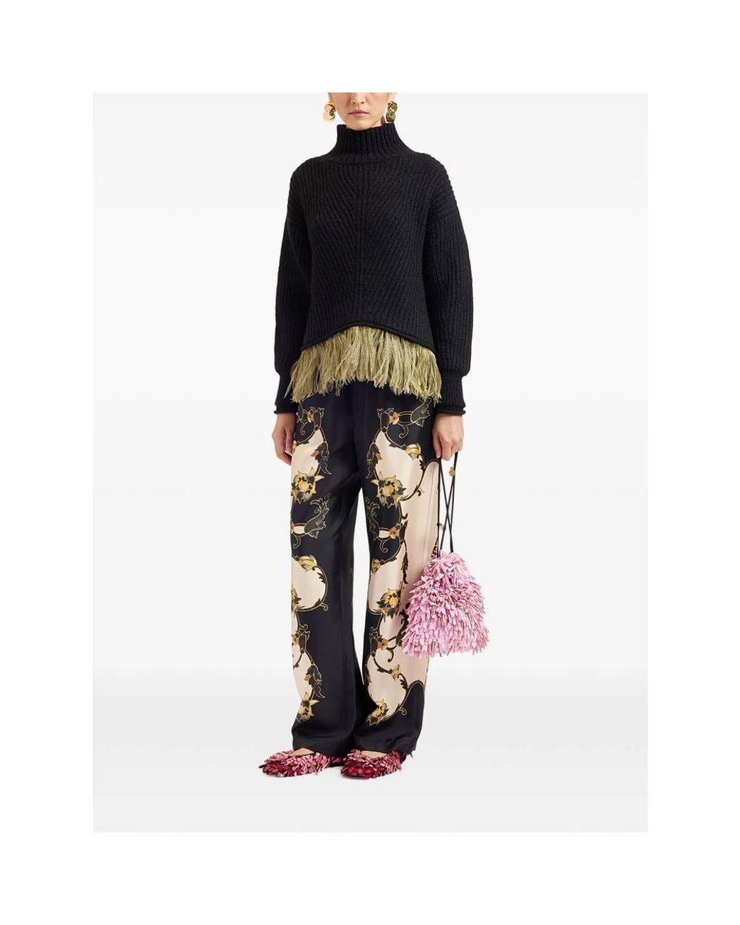 LaDoubleJ Black High Kick Sweater