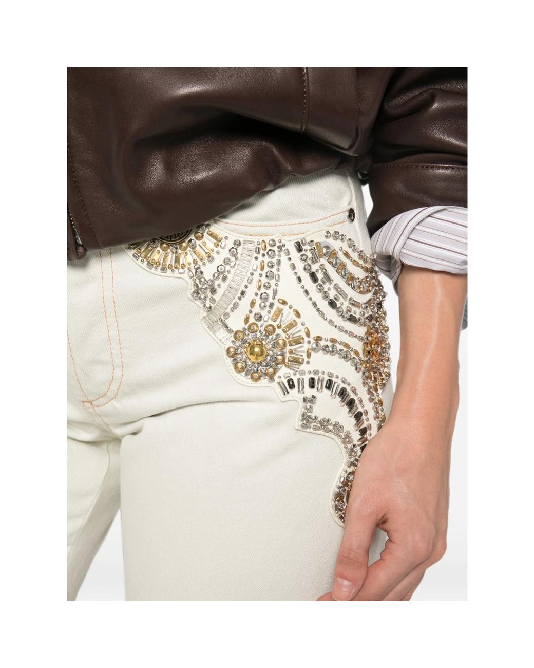 Versace White Denim