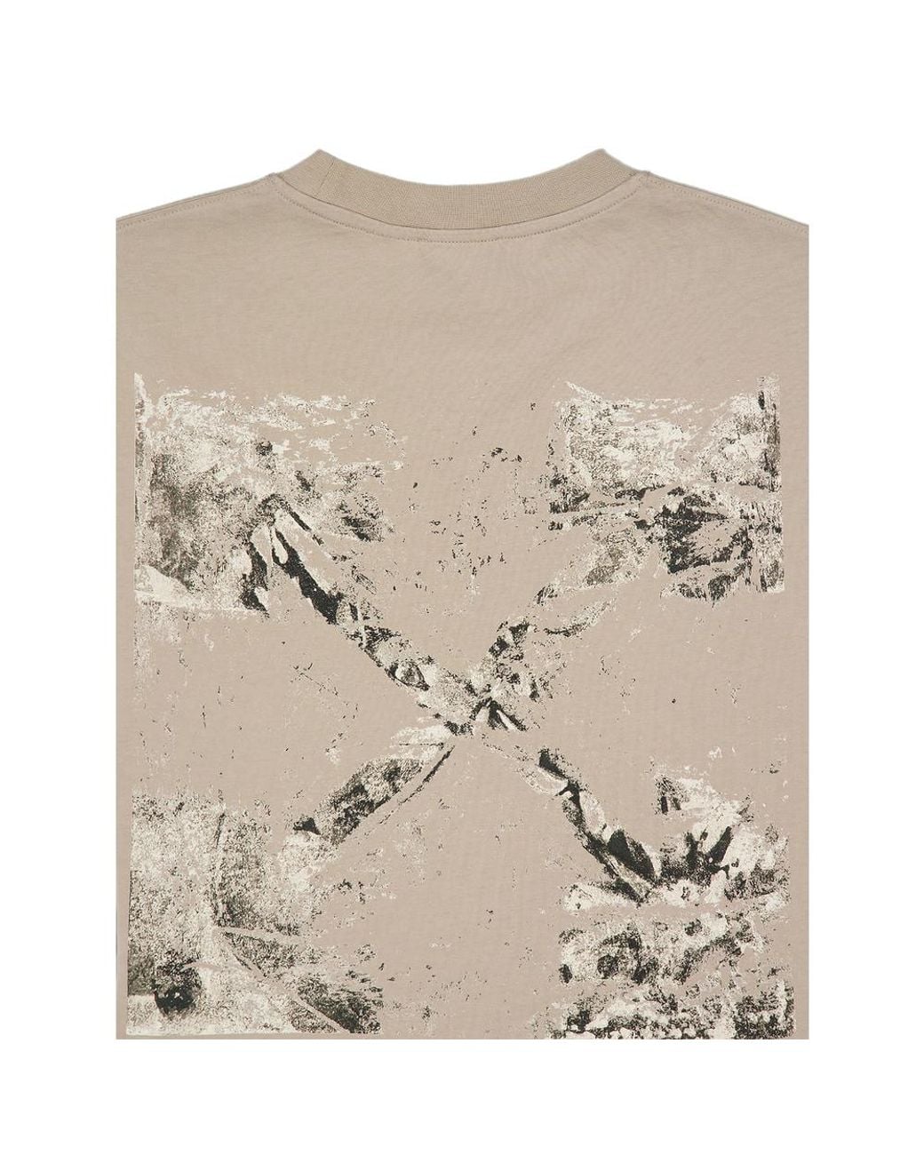 Off-White c/o Virgil Abloh Natural Off- Arrows-Print Cotton T-Shirt for men