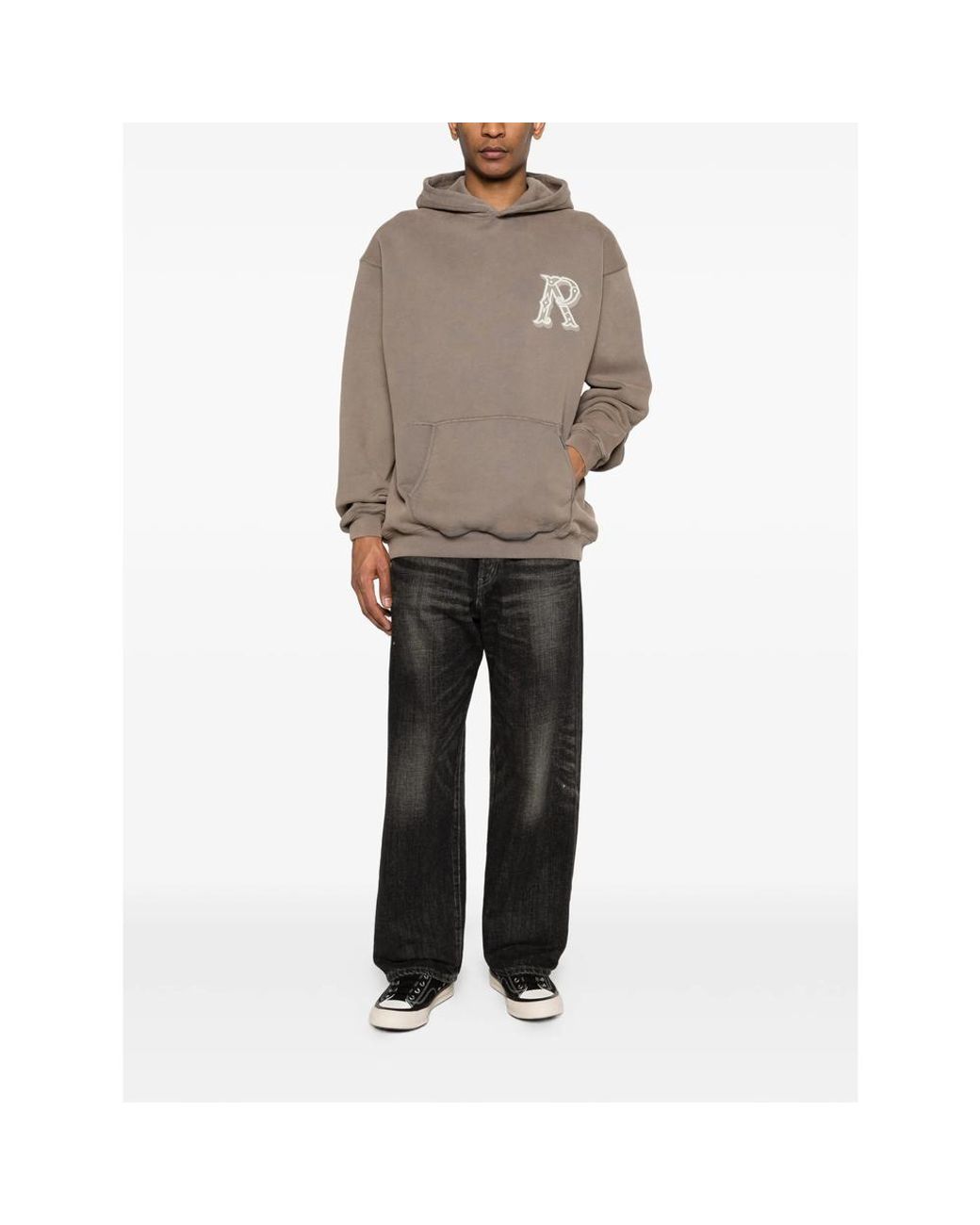 Represent Brown Cotton Sweatshirt Neutrals for men