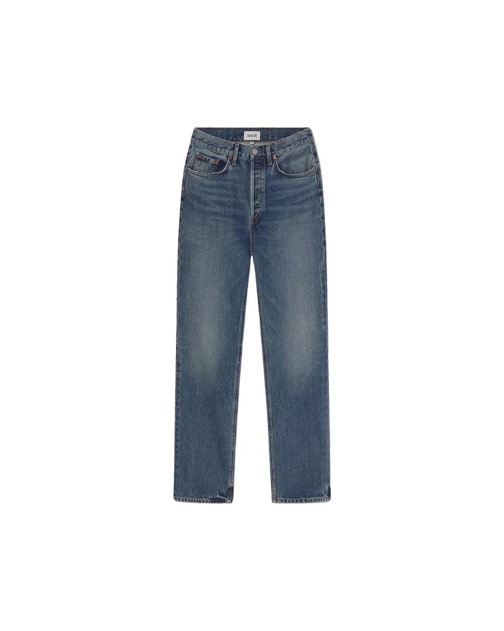 Agolde Blue Lana Straight-Leg Jeans