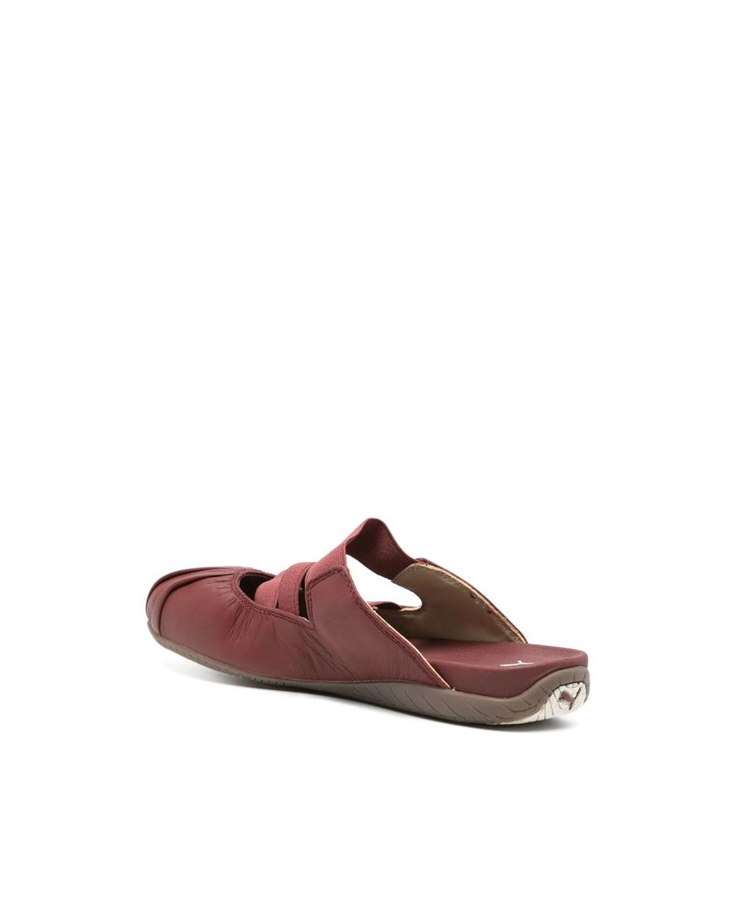 PUMA Brown Mules Speedcat En Cuir À Logo Embossé