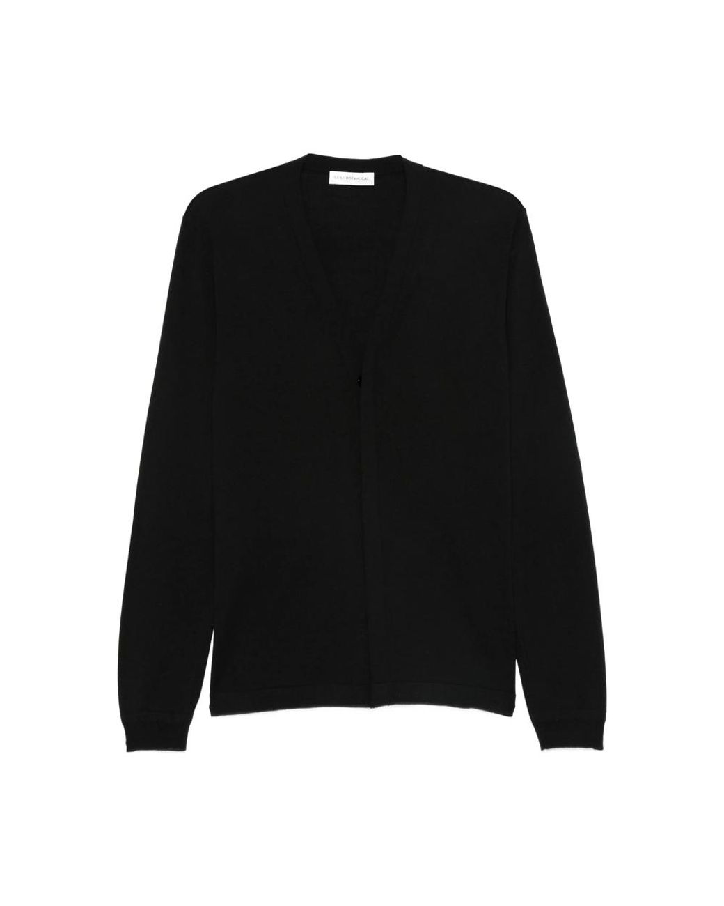 GOES BOTANICAL Black V-Neck Cardigan for men
