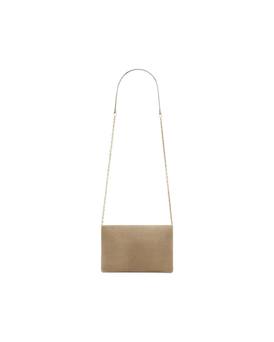 Saint Laurent White Neutrals Shoulder Bags