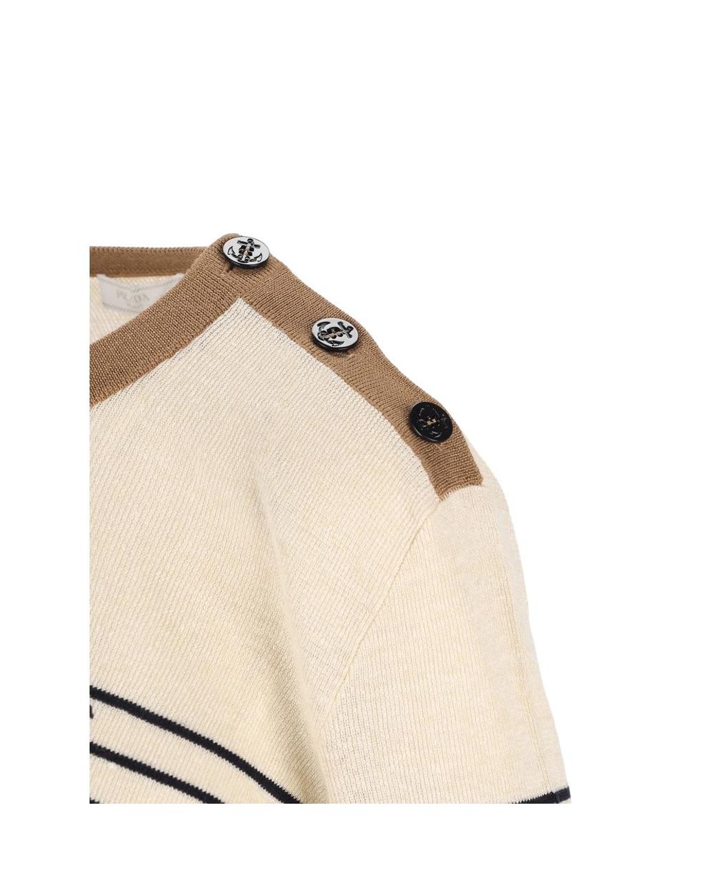 Prada White Neutrals Sweaters & Knitwear for men