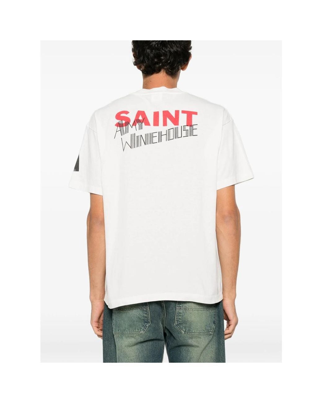 SAINT Mxxxxxx Green X Amy Winehouse Graphic-Print T-Shirt for men