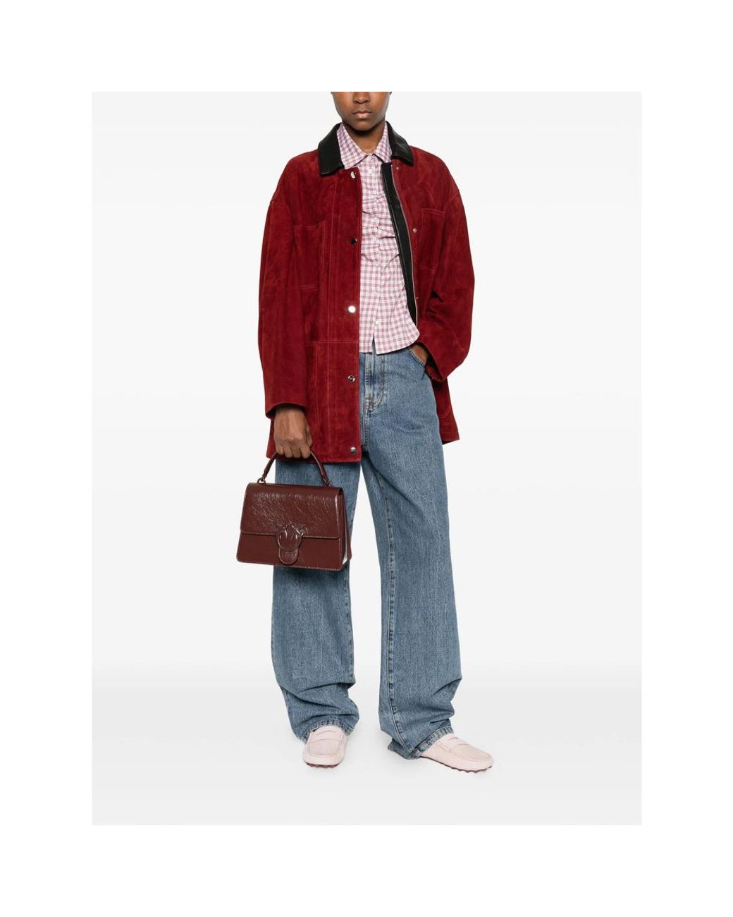 Pinko Brown Love One Logo-Plaque Tote Bag