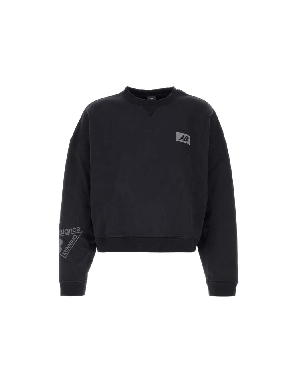 New Balance Blue Athletics Crafted Fleece Crew Sweatshirt for men