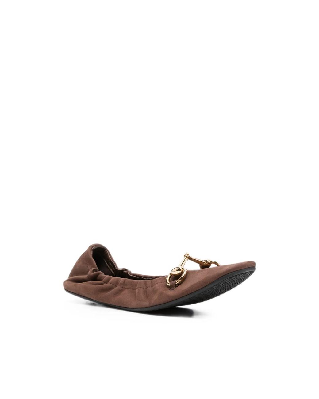 Gucci Brown Ballet Flats