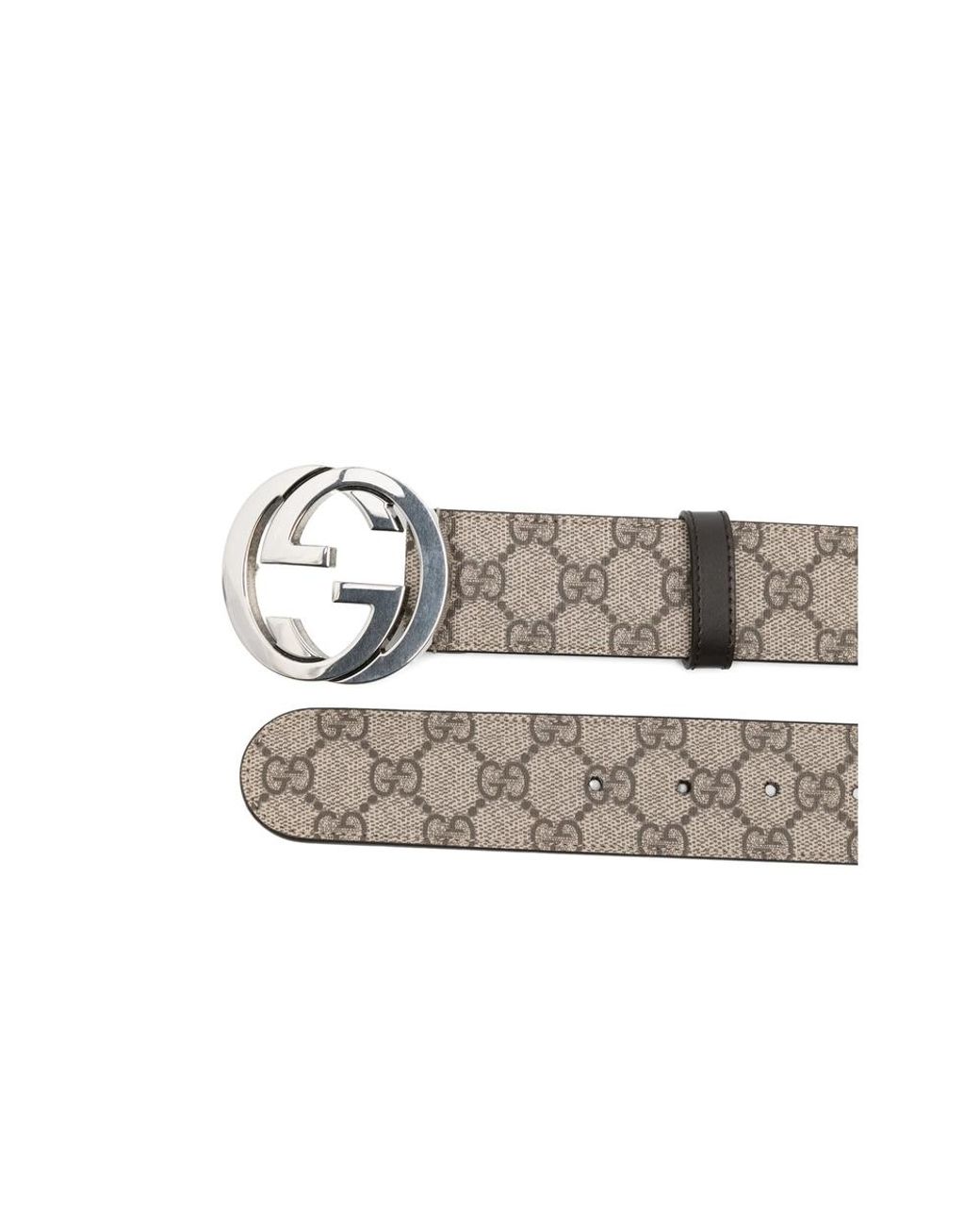 Gucci Gray Neutrals Belts for men