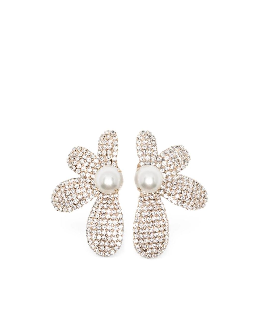 Rosantica Metallic Floral-Motif Earrings