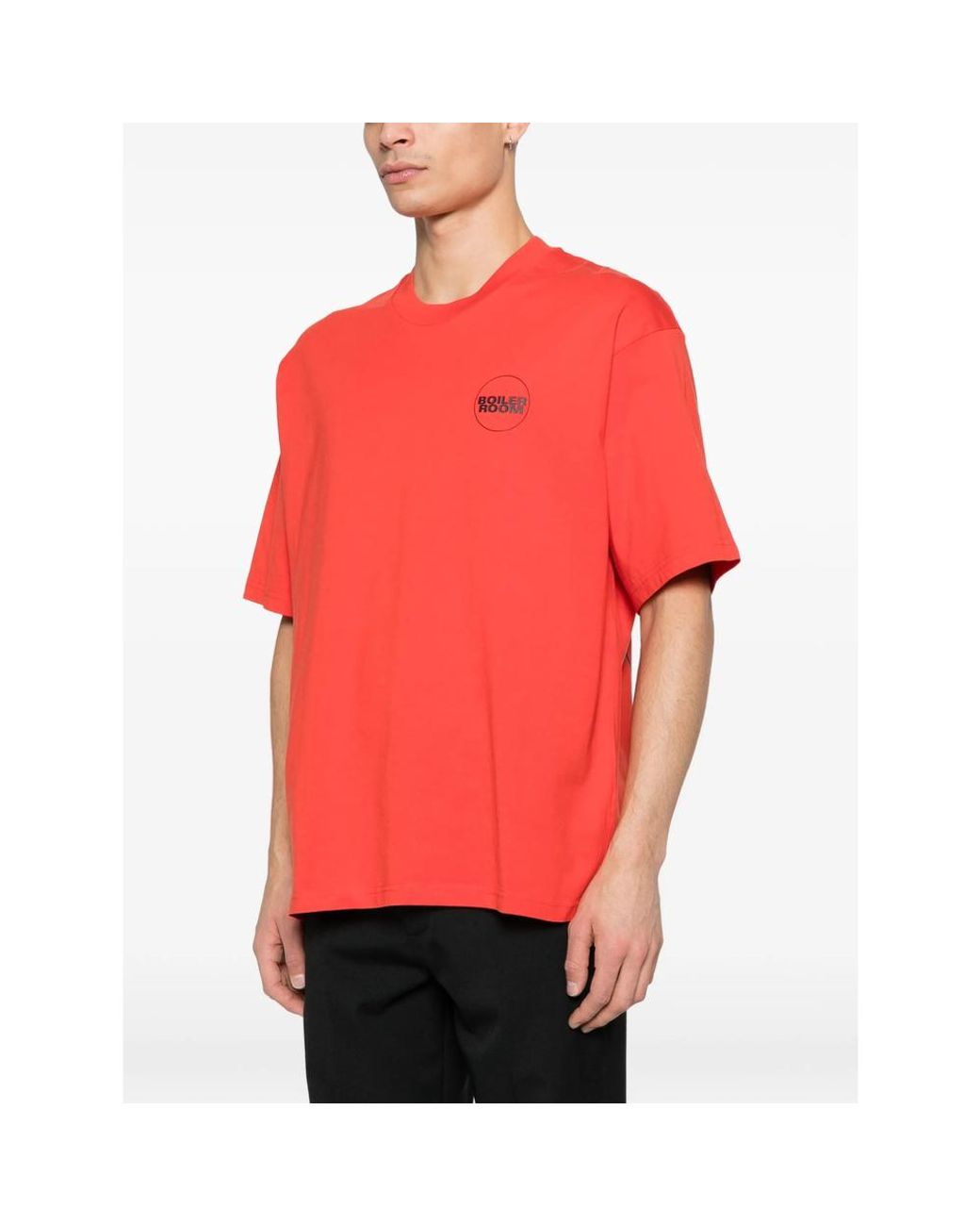 BOILER ROOM Red Logo-Print T-Shirt for men