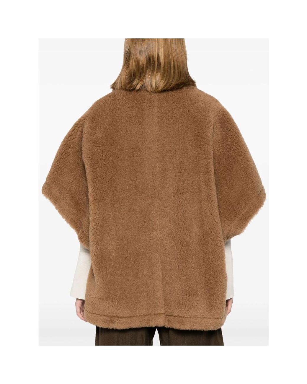 Max Mara Brown Tebe Teddy Cape