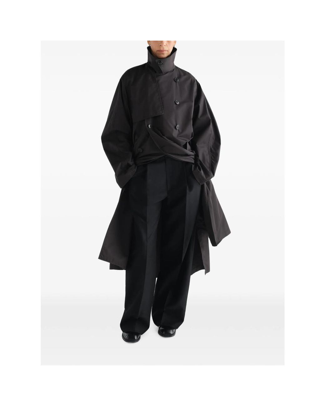 Lemaire Black Light Trench Coat for men