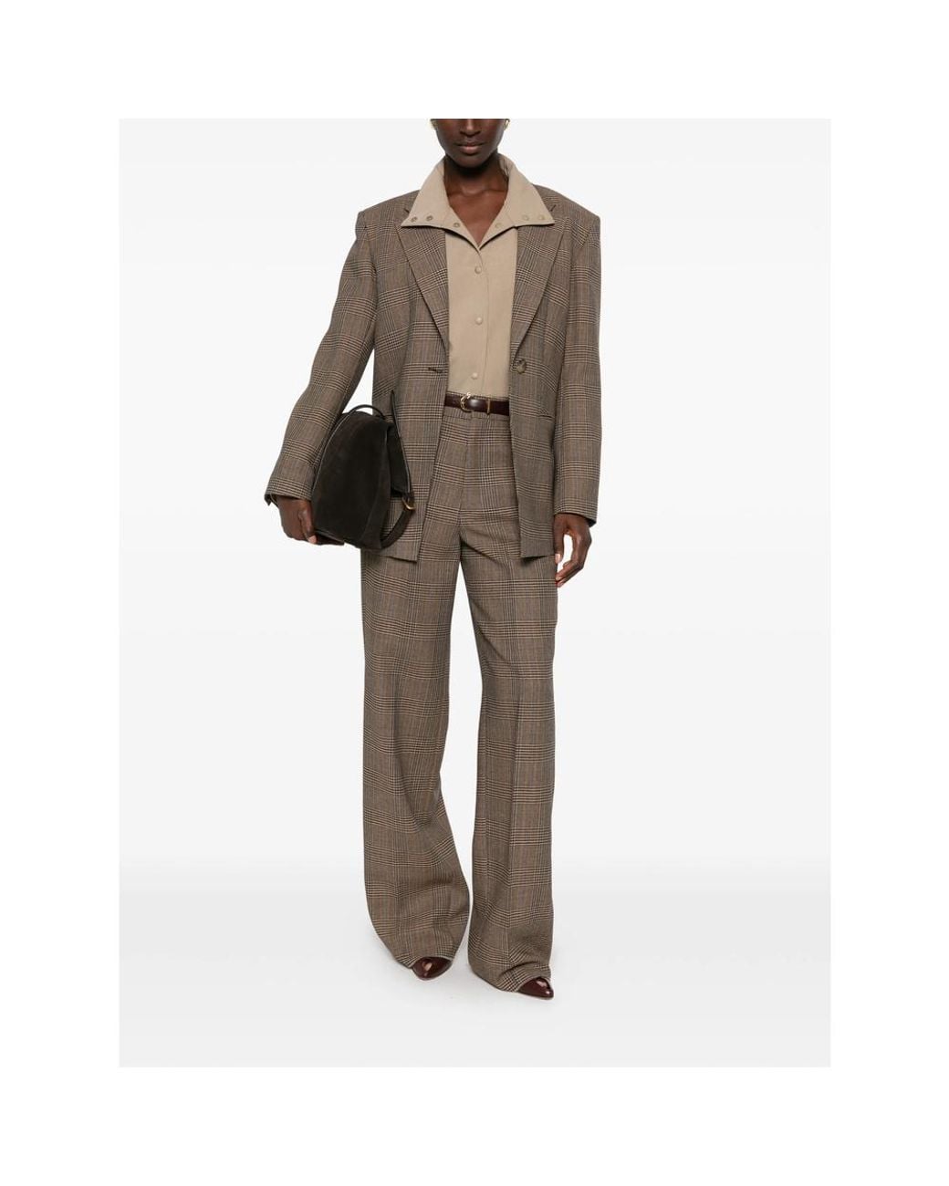 Seafarer Brown Astro Prince Of Wales Check Blazer