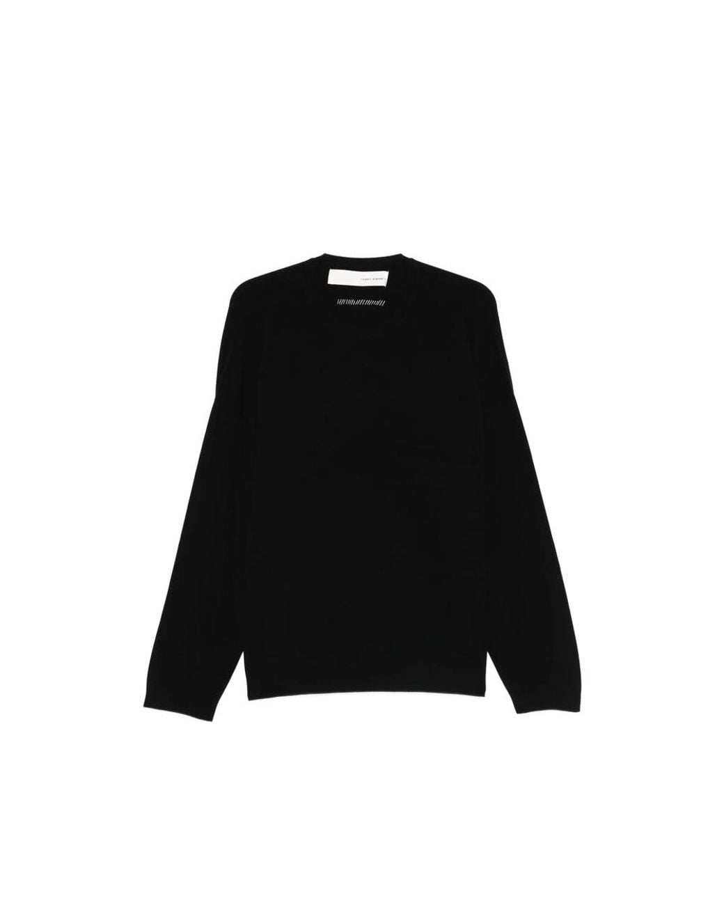Isabel Benenato Black Lucca Crew-Neck Sweatshirt for men