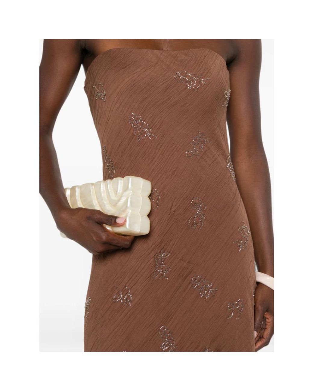 Staud Brown Cassie Maxi Dress