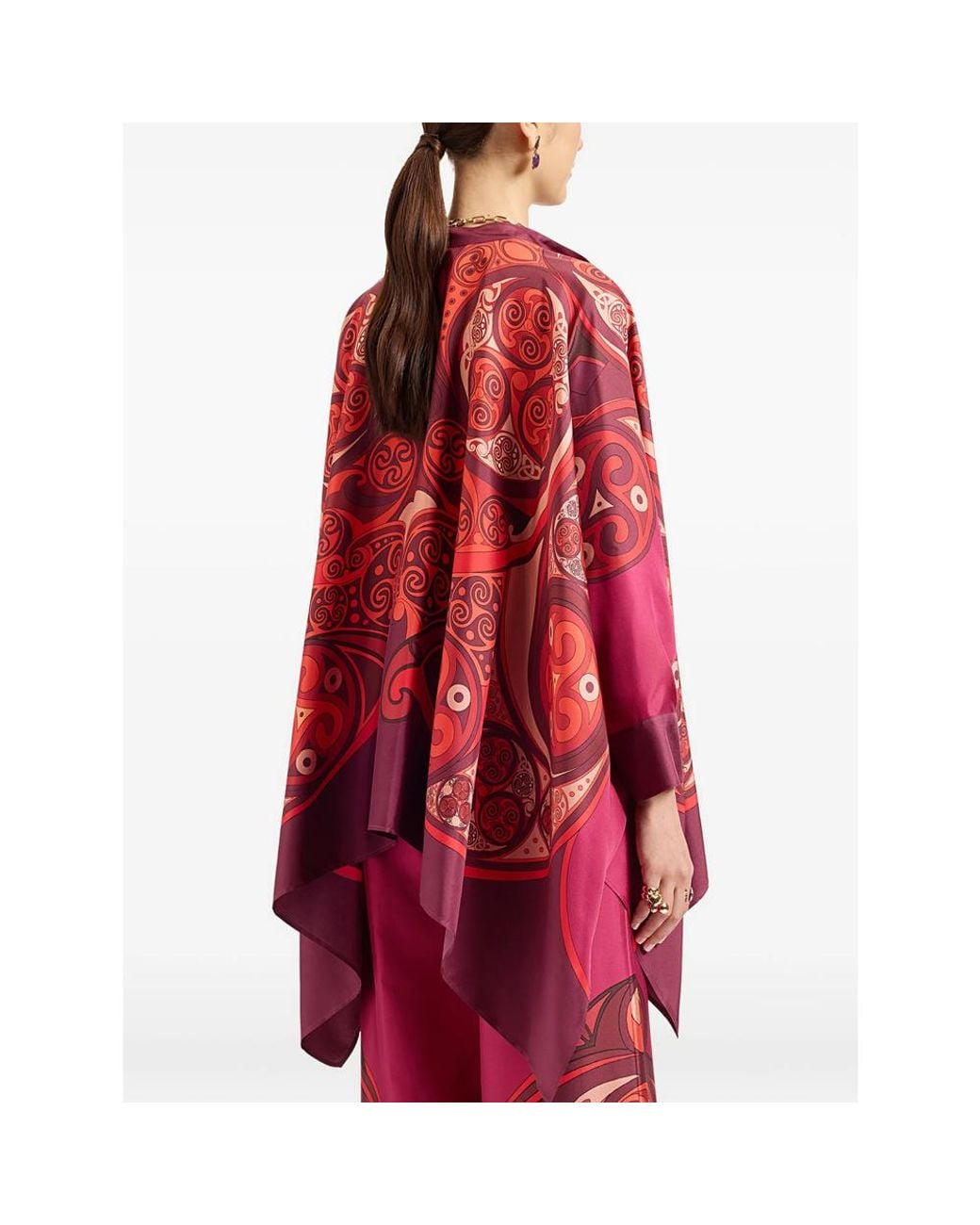 LaDoubleJ Red Foulard Silk Shirt