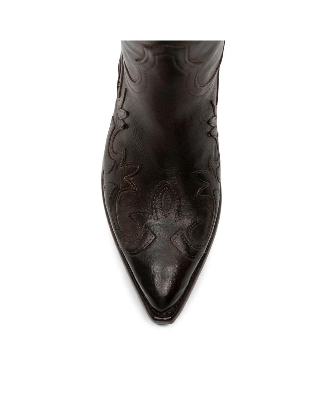 Eraldo Brown Embroidered Leather Boots