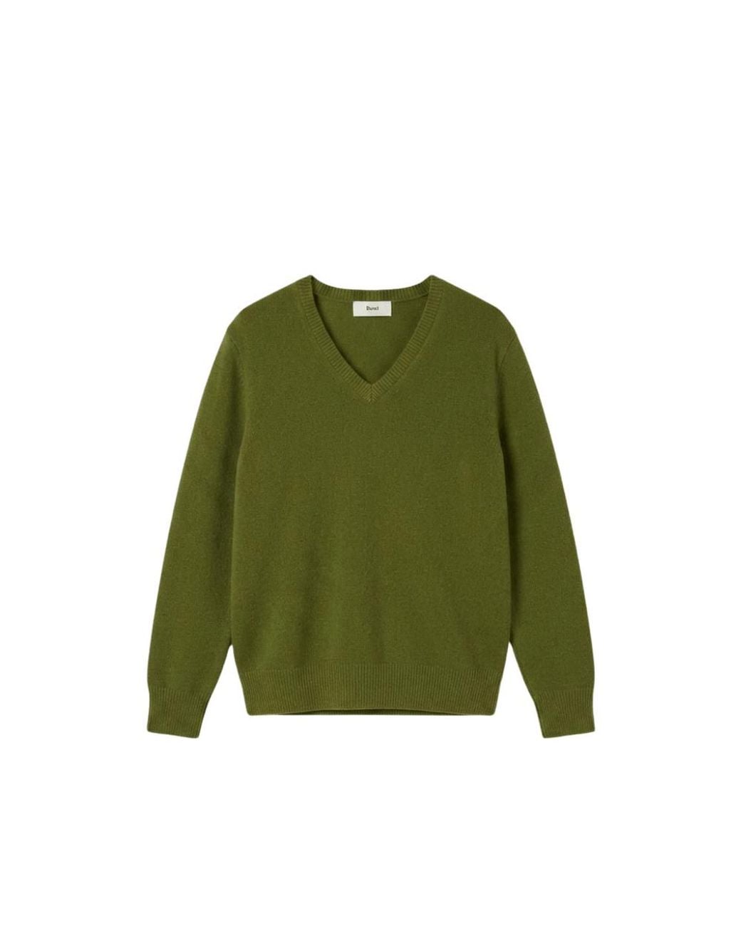 DUNST Green V-Neck Sweater for men