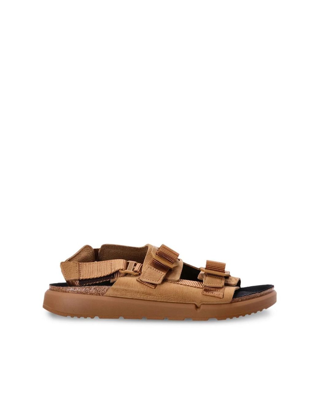 Birkenstock Brown Shinjuku Logo-Strap Sandals for men