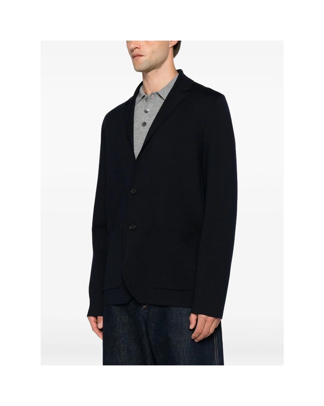 Fendi Black Logo-Strap Blazer for men