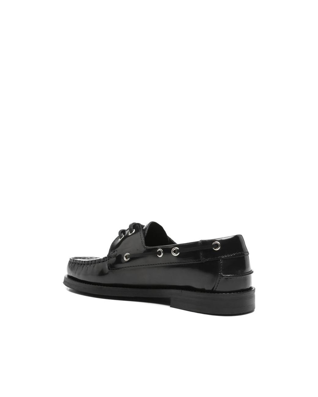 VINNY'S Black Bettie Boat Shoes