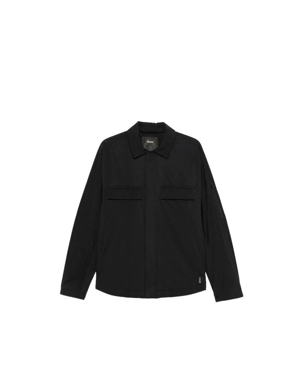 Laminar Black Flap-Pockets Jacket for men