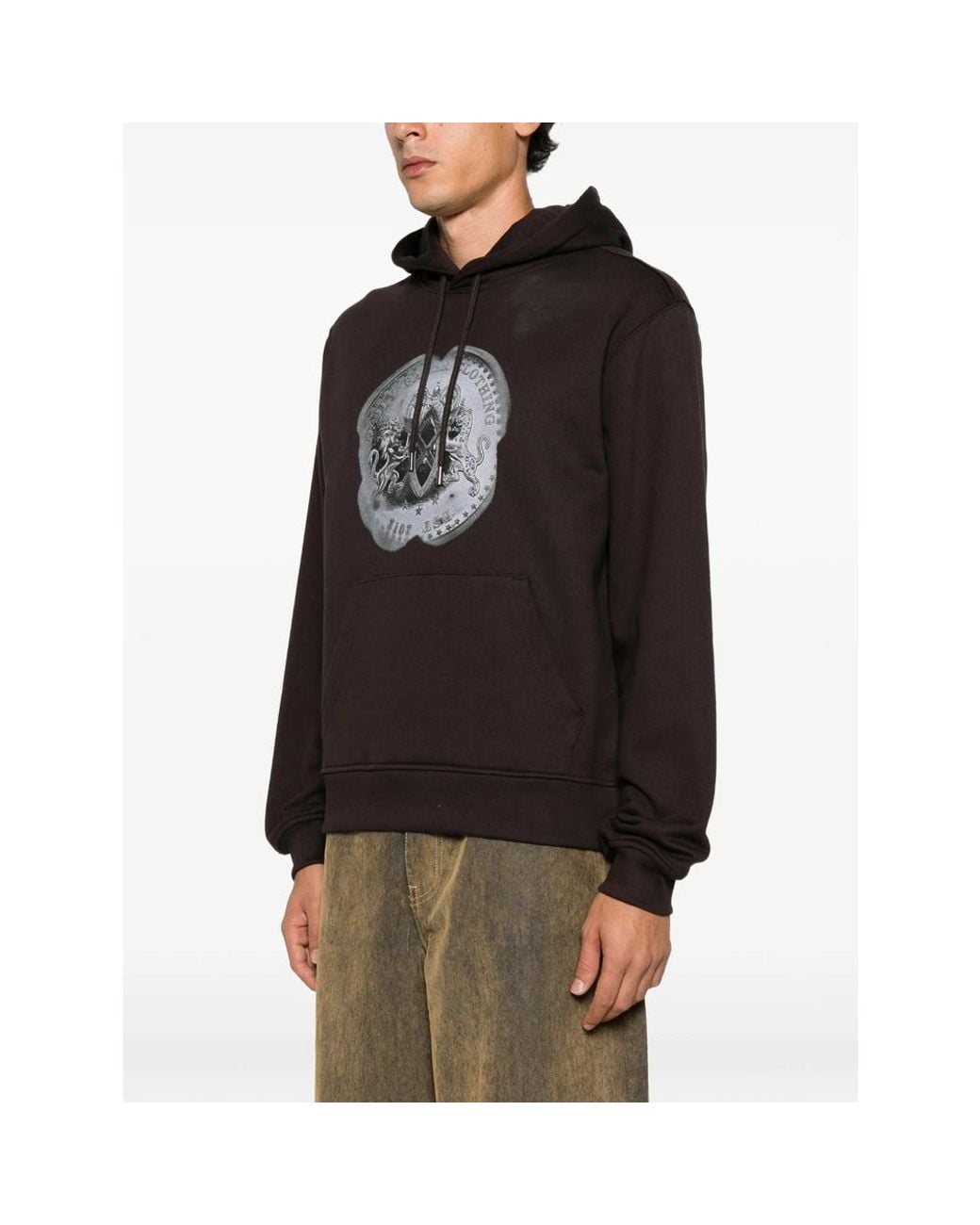 Daily Paper Brown Graphic-Print Hoodie for men