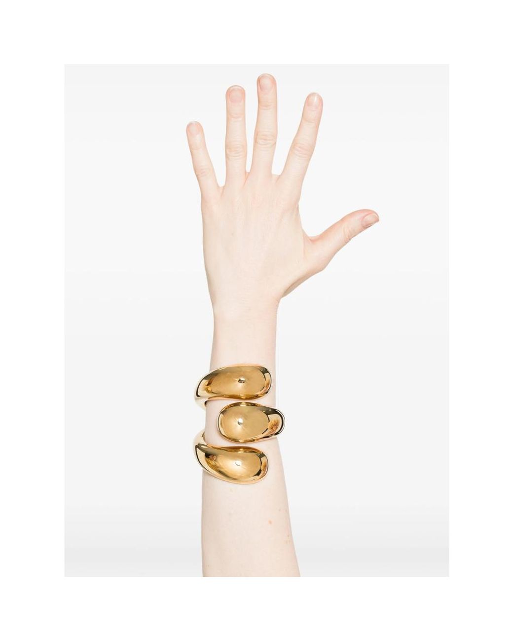 FEDERICA TOSI Metallic Curved Wrap Bracelet