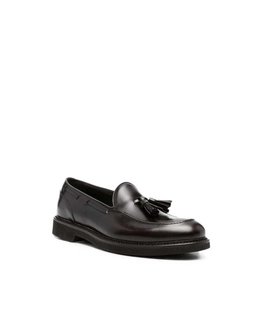Canali Black Tassel-Detail Loafers for men