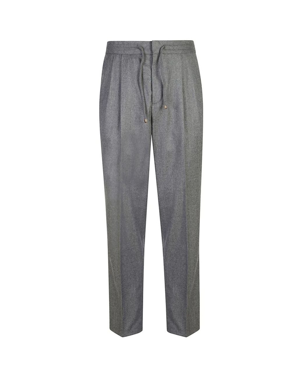 Brunello Cucinelli Gray Trousers for men