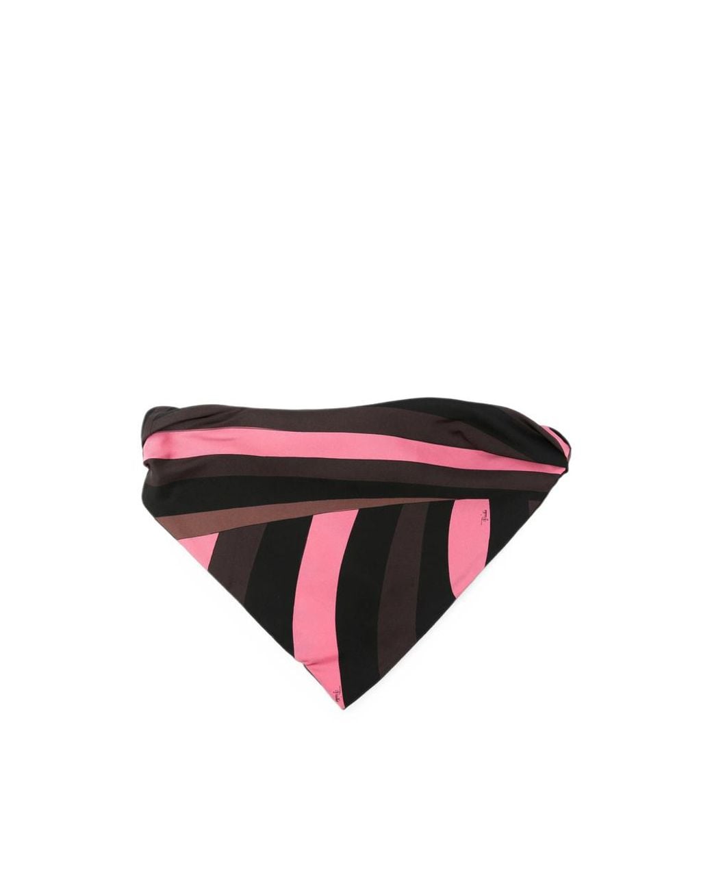 Emilio Pucci Black Geometric-Print Hairband