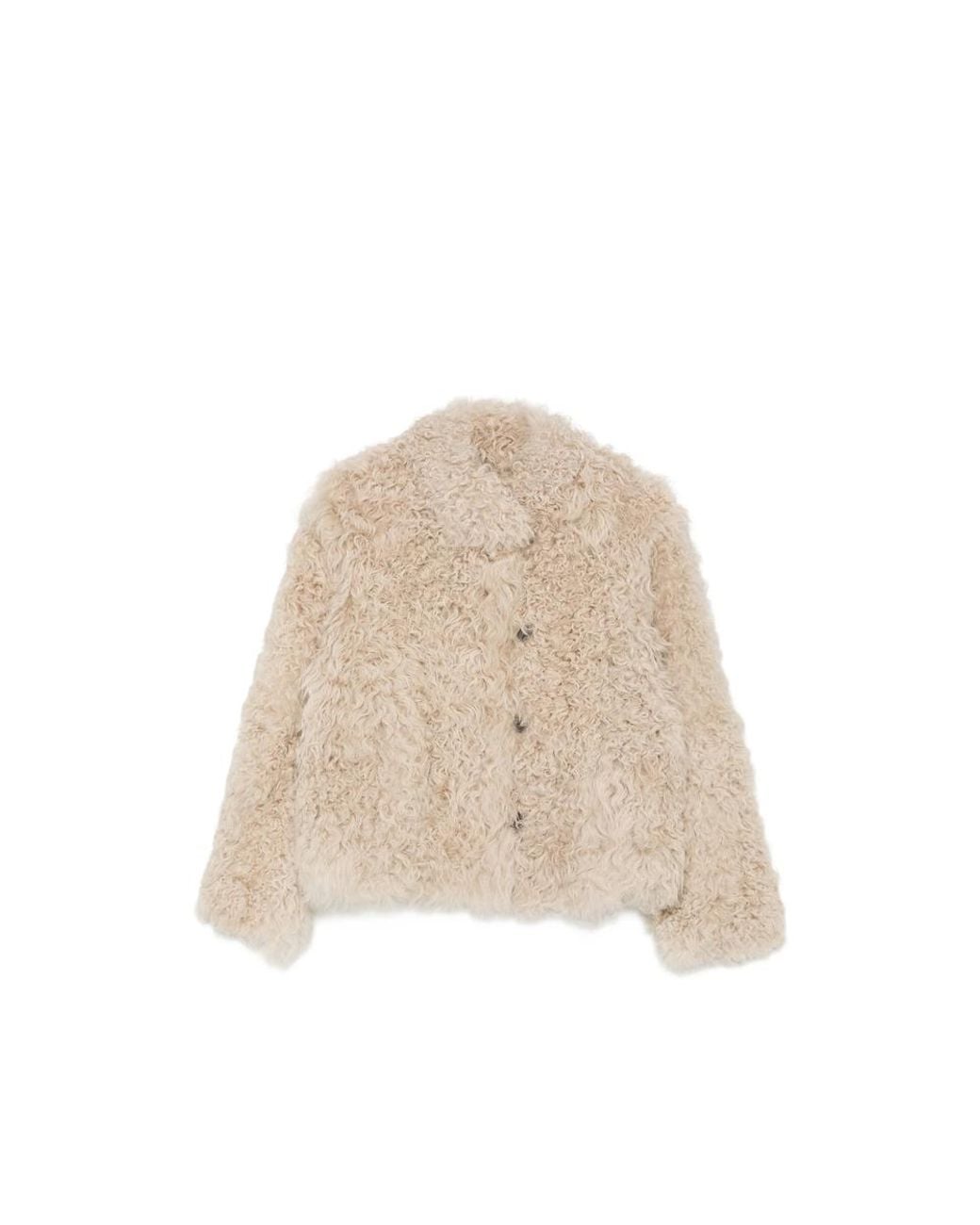 Suprema Natural Reversible Shearling Jacket