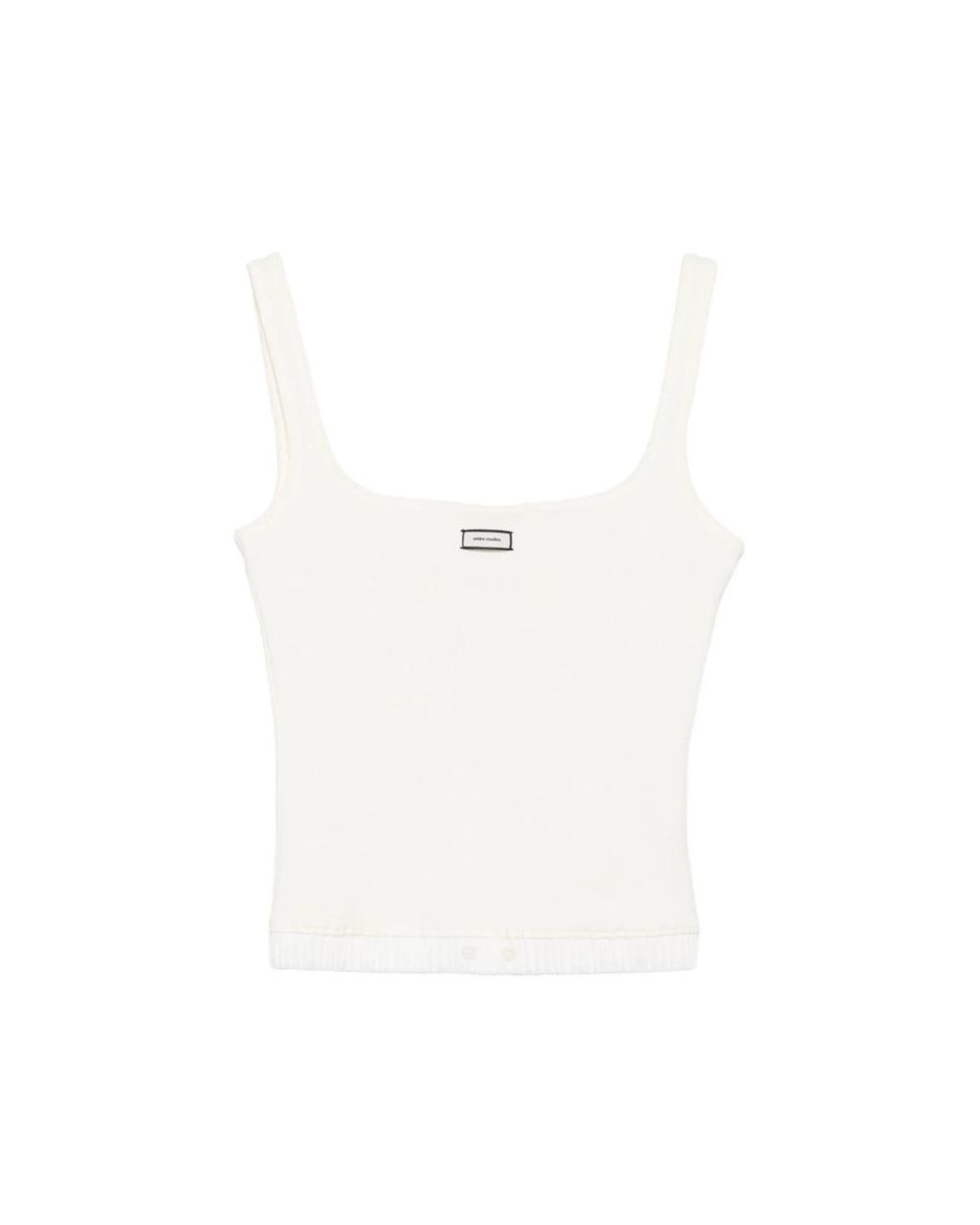 Entire studios White Logo-Patch Top