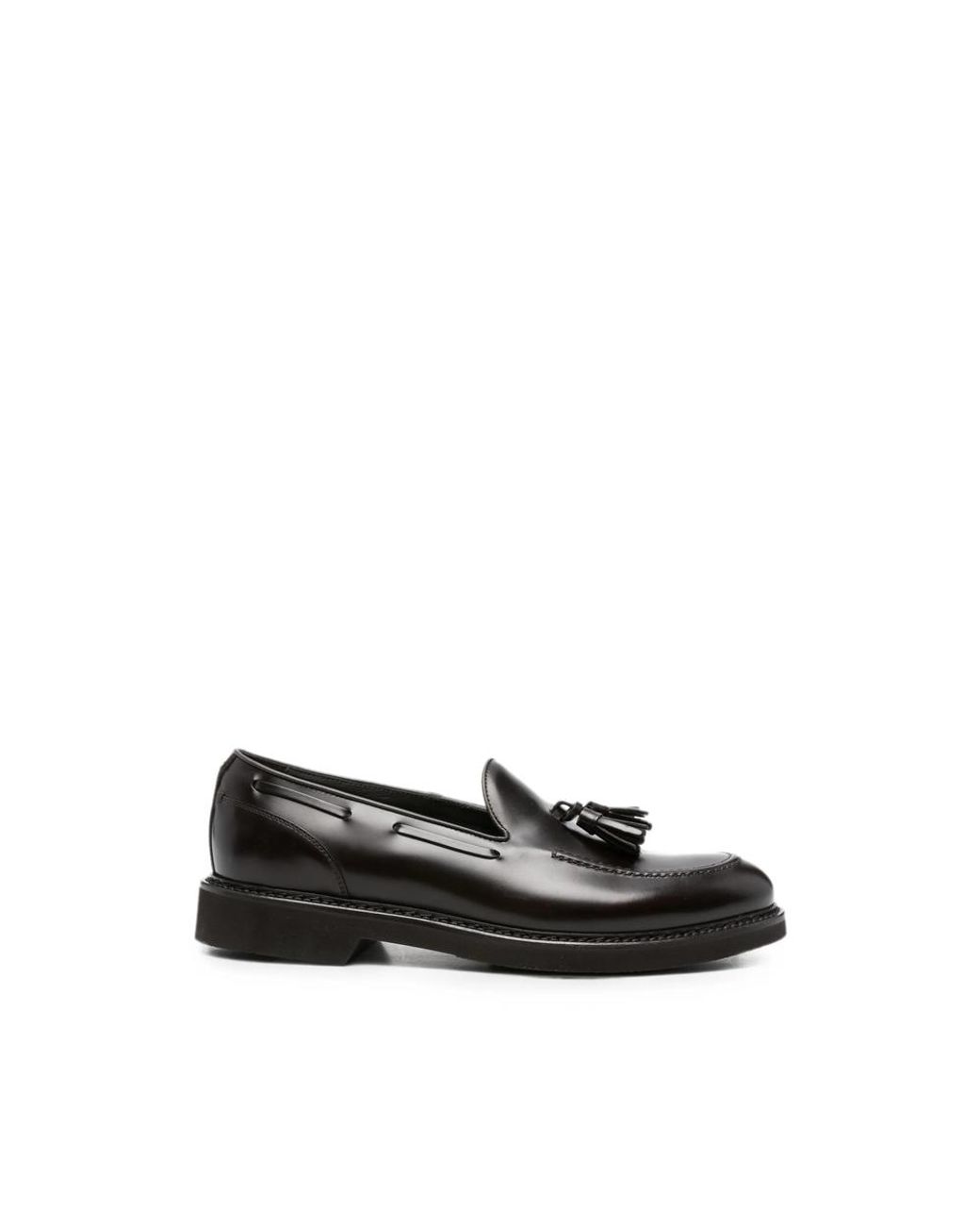 Canali Black Tassel-Detail Loafers for men