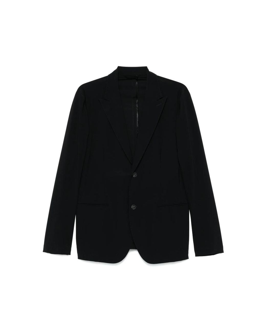 Eraldo Black Peak-Lapels Blazer for men