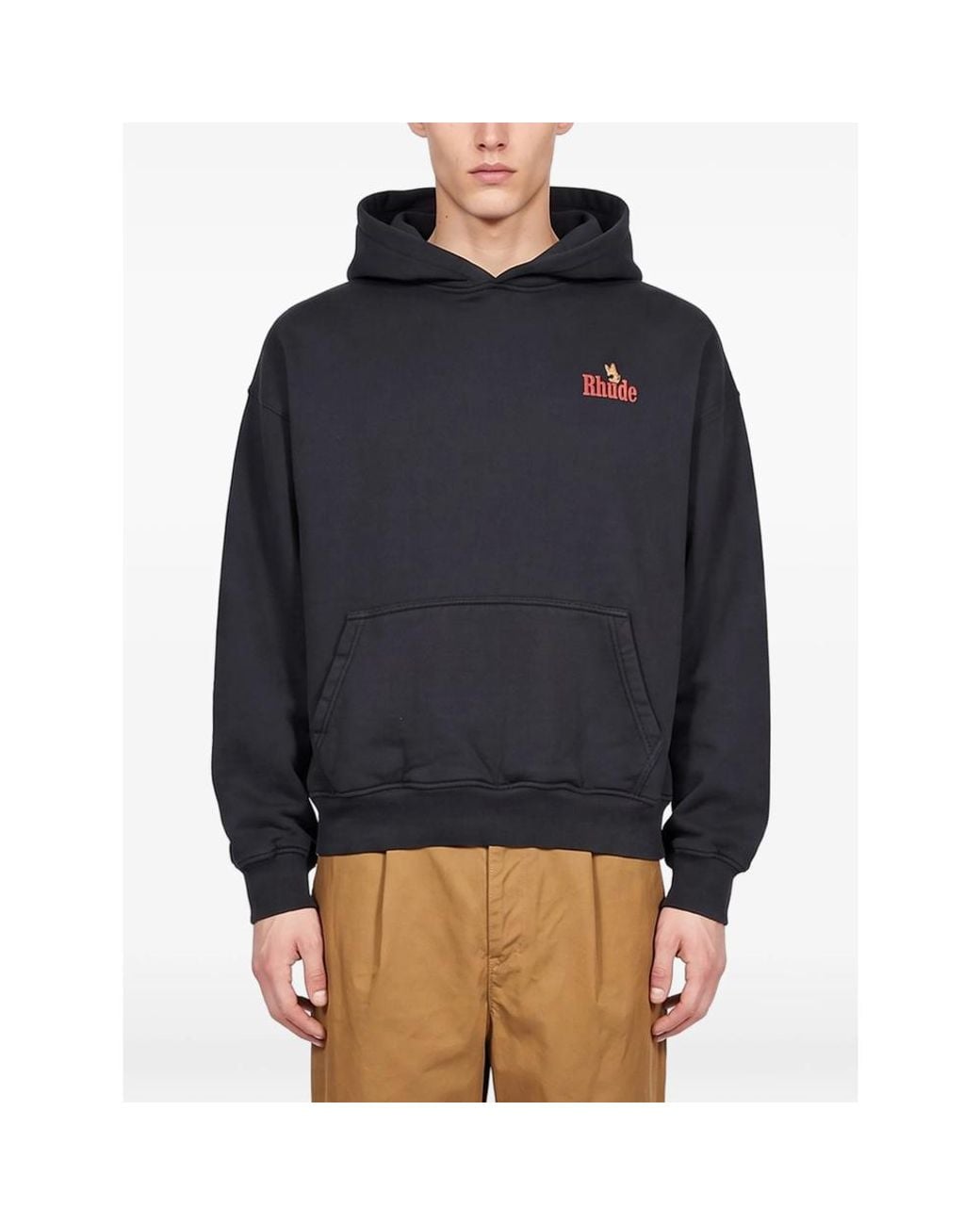 R H U D E © Blue American Spirit Eagle-Print Hoodie for men