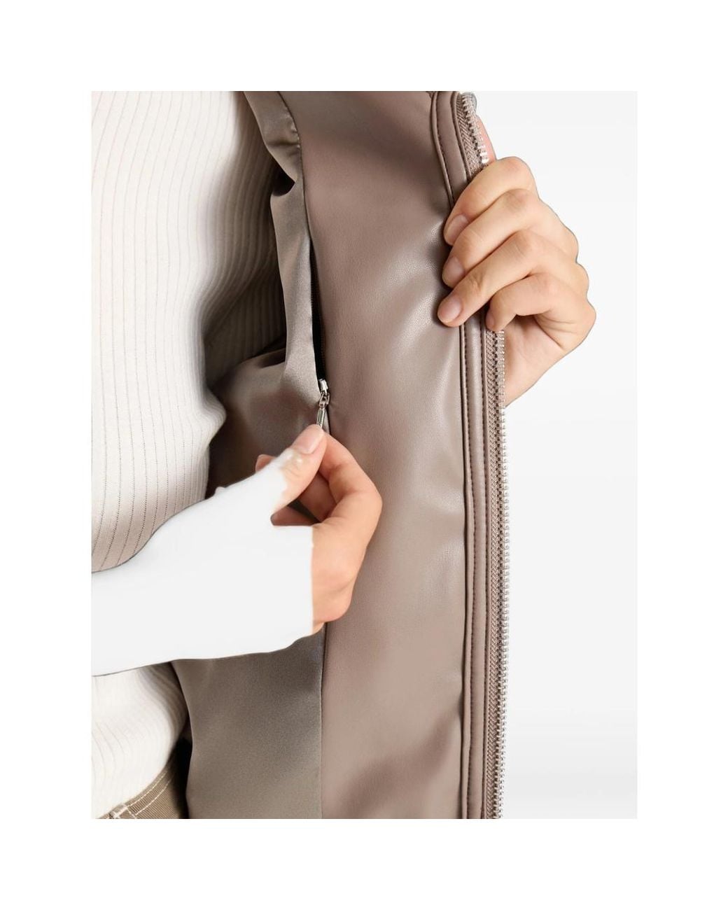 Fusalp Brown Melsy Fleece-Texture Jacket